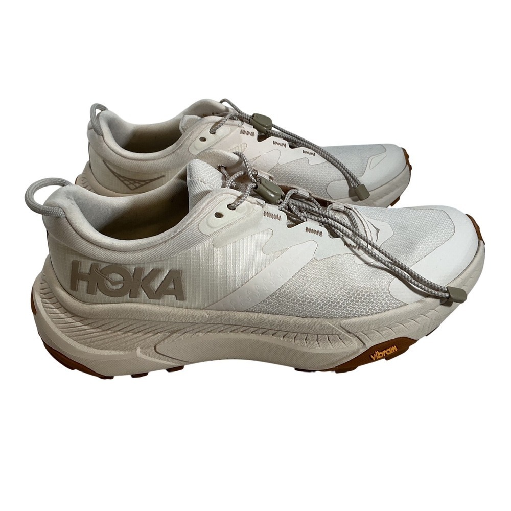 Hoka Transport Eggnog Womens Walking Shoes 1123154 Size 7.5 B Cordura Vibram